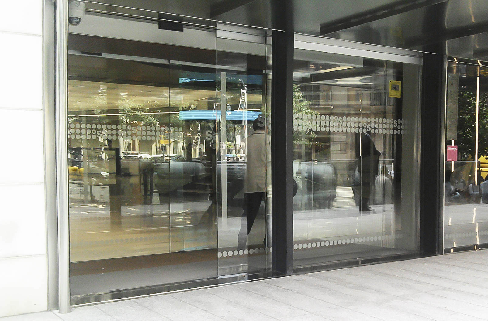 puerta automatica cristal blindado manusa