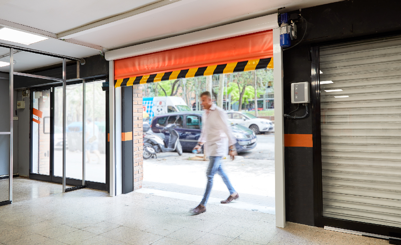 Puerta rápida de aluminio
