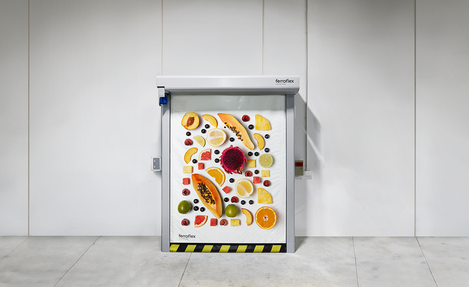 Puerta rápida para supermercados