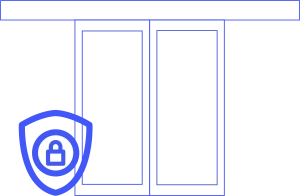 Puerta automática antirrobo RC2